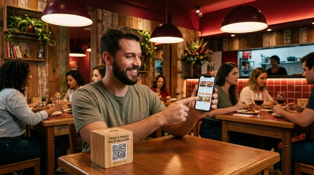 Cashless e comanda por aproxima??o